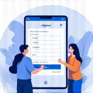 Illustration of a signup form step.